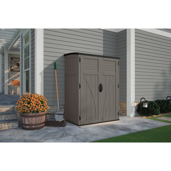 Suncast 53 in. W x 32.5 in. D Resin Vertical Tool Shed & Reviews Wayfair